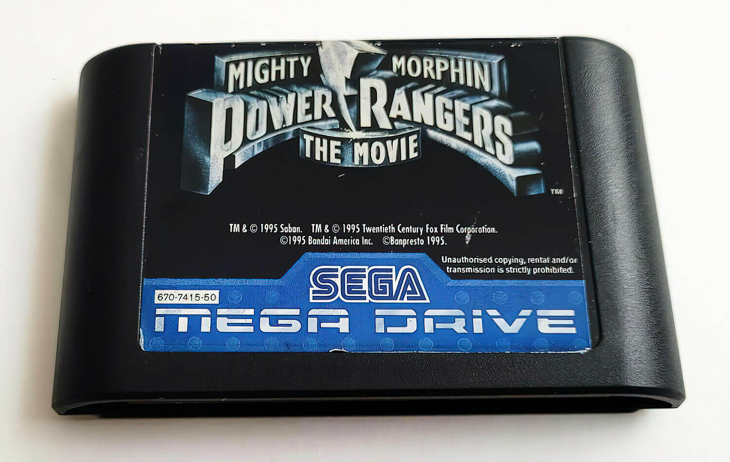 Лицензионный картридж Mighty Morphin Power Rangers - The Movie для Sega Mega Drive